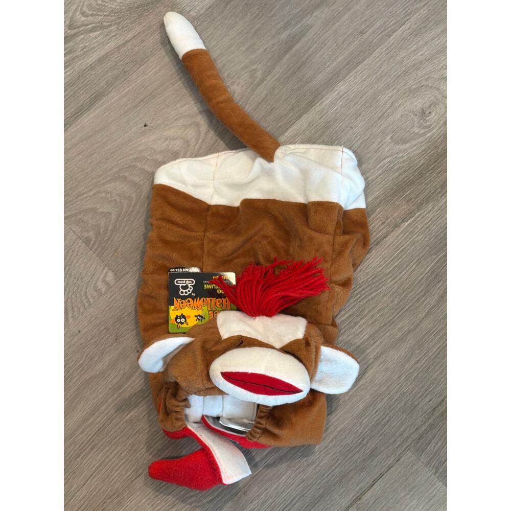 NWT Sock Monkey dog costume size medium